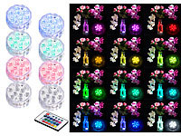 Lunartec 8er-Set RGB-... mit Fernbedienung, IP68