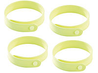 4er-Set Größenverstellbares Anti-Mücken-Armband in Schwarz Mückenarmband