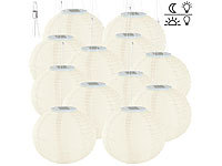 Lunartec 12er-Set Solar-LED-...-Sensor, IP44, &Oslash;&nbsp;30 cm