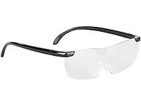 PEARL Randlose Vergrößerungs-Brille, ... mit Schutz-Tasche