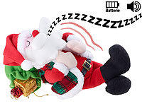 infactory Schlafender Weihnachtsmann ... Schnarch-Geräuschen