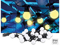 Lunartec Party-LED-Lichterkette m. ... IP44, warmweiß, 9,5 m