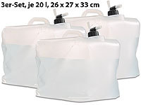 5 Liter Semptec Urban Survival Technology Frischwasserkanister: Flach Faltbarer Wasserkanister mit Tragegriff Kanister BPA-frei