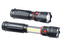 PEARL 2in1-LED-Taschenlampe mit ... 3 W, 300 lm, IPX4