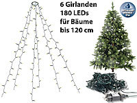 Lunartec Weihnachtsbaum-Überwurf-... 180 LEDs, IP44