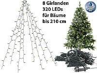 Lunartec Weihnachtsbaum-Überwurf-... 320 LEDs, IP44