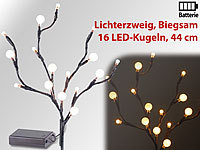 Lunartec LED-Lichterzweig mit ... 44 cm, batteriebetrieben