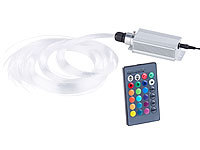 Lunartec Glasfaser-RGB-LED-... und 300 Lichtfasern
