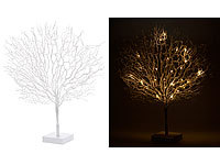 Lunartec Moderner Lichterbaum mit 25 ... LEDs, 50 cm, weiß