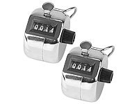 infactory Handz&auml;hler aus Metall, 2er-Pack