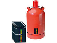 AGT 4er-Set Gasstand-... Gasflaschen, 22-stufige Skala