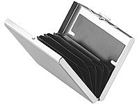 Xcase Flaches RFID- & ... f&uuml;r 6 Chipkarten, silbern