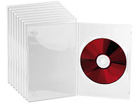 PEARL DVD Slim (7 mm) Einzel Box 10er-Set transparent