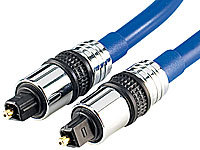 auvisio Optisches Premium-Audio-Kabel ... auf Stecker, 2 m