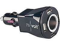 revolt 5-fach Kfz-Verteiler & ... mit 4x USB & 1x 12V