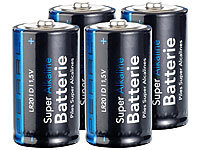 PEARL Sparpack Alkaline Batterien Mono ... Typ D im 4er-Pack