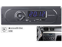 PEARL MP3-Autoradio CAS-300 mit ... USB & microSD, 2x 7 W