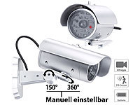 VisorTech Überwachungskamera-Attrappe mit ... und Signal-LED