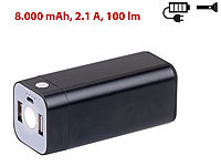 revolt USB-Powerbank mit 8.000 ... 2,1 A, 100 Lumen