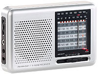 auvisio Analoger 9-Band-... 7x KW, Jackentaschen-Format