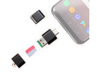 PEARL Mini-Cardreader & USB-Stick, für ... 128 GB, USB A & C