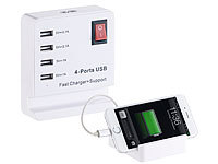 Revolt USB-Wandladegerät – 2er Set, Je 3 Ports, Smart Power, Kompakt Für Steckdose