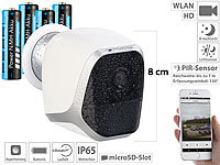 VisorTech IP-HD-Überwachungskamera mit ... Stand-by, 4 Akkus