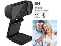 Somikon 4K-USB-Webcam ... Mikrofon und Autofokus