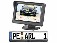 Lescars Farb-R&uuml;ckfahrkamera im ... Monitor & Abstandswarner
