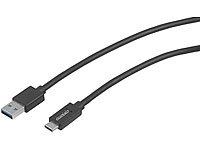 auvisio USB-3.0-Anschlusskabel Stecker Typ ... A, 1 m, 2 A
