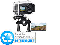 Somikon UHD-Action-Cam mit 2 Displays, Versandr&uuml;ckl&auml;ufer