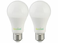 Luminea 2er-Set LED-Lampen mit ... E27, 11 W, 1.050 lm, weiß