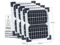 (0% MwSt) revolt 4er-Set Solarpanels ... Solarzelle 5 Watt