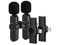 Callstel 2er-Set Mini-Funkmikrofone ... 2,4 GHz, 48 kHz
