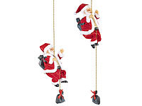 infactory 2er-Set Kletternder Weihnachtsmann "Santa Crawl"