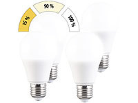 Luminea 4er-Set LED-...-stufig dimmbar 830lm tageslicht