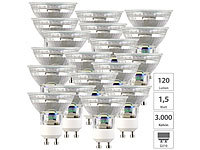 Luminea 18er-Set LED-Spotlights, ... GU10, 1,5 W, 120 Lumen