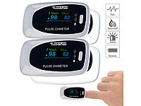 newgen medicals 2er-Set ...-Pulsoximeter mit LCD-Farbdisplay