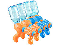 PEARL 4er-Set Wasserpistolen mit PET-Flaschen-Anschluss