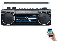 auvisio Retro-Boombox mit Kassetten-... & Bluetooth, 8 Watt
