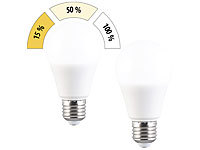 Luminea 2er-Set LED-...-stufig dimmbar 830lm tageslicht