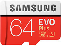 Samsung microSDXC 64 GB EVO Plus ...-Adapter, Class 10 / U3