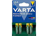 Varta 4er-Set NiMH-Akkus Typ AAA / Micro, 800 mAh