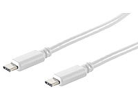 c-enter USB-Kabel Typ C auf Typ ... 2, weiß, 150 cm, bis 3 A