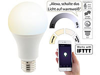 Luminea Home Control WLAN-LED-... E27, 1.055 lm, CCT