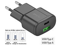 revolt Ultrakompaktes USB- & ...-C/A, QC, PD, 30W, schwarz