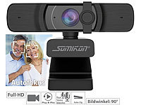 Somikon Full-HD-USB-Webcam ...-Stereo-Mikrofon, 60 B./Sek.