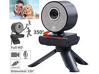 Somikon Autotracking-USB-Webcam ... 120°, Stereo-Mikrofon