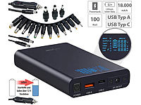 revolt USB-Powerbank mit 18 Ah, DC ... QC & USB-C PD, 160 W
