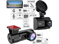 NavGear 4K-UHD-Dashcam mit 2K-... WLAN & App, Sony-Sensor